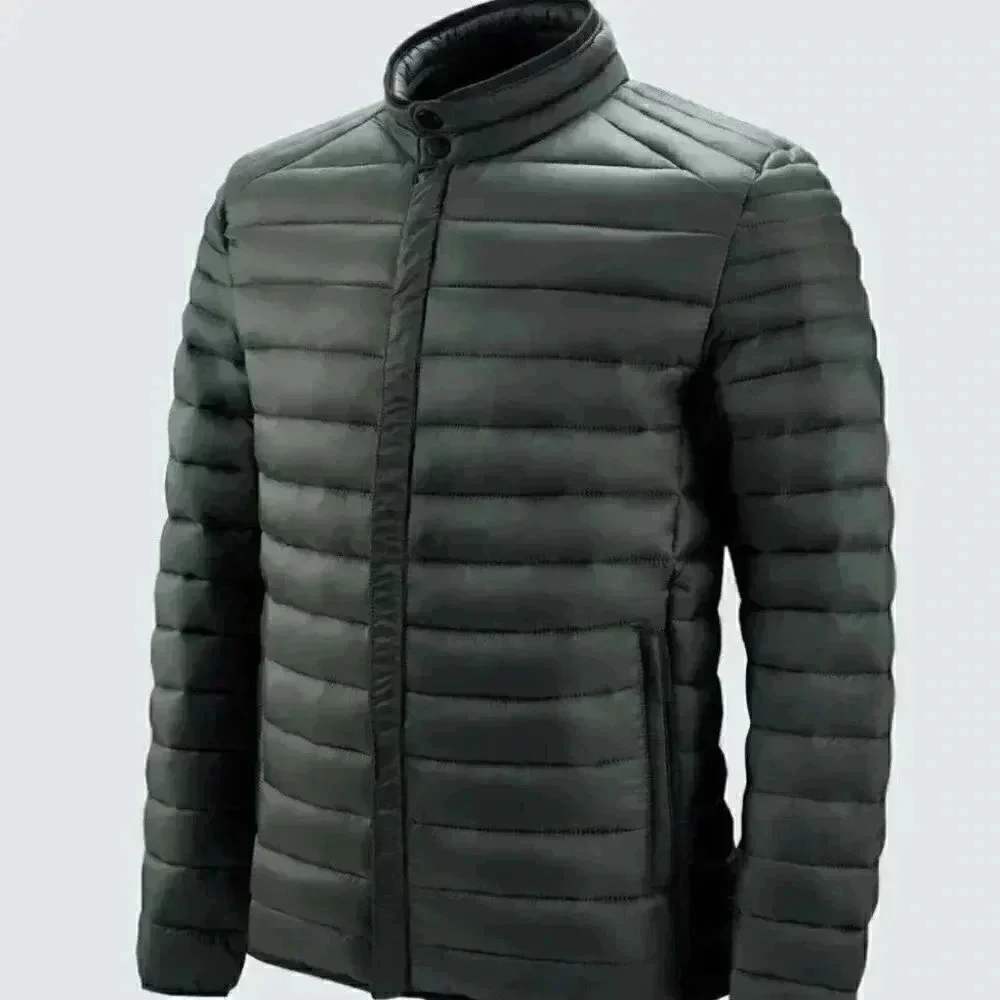 Army Green Mens Puffer Coat